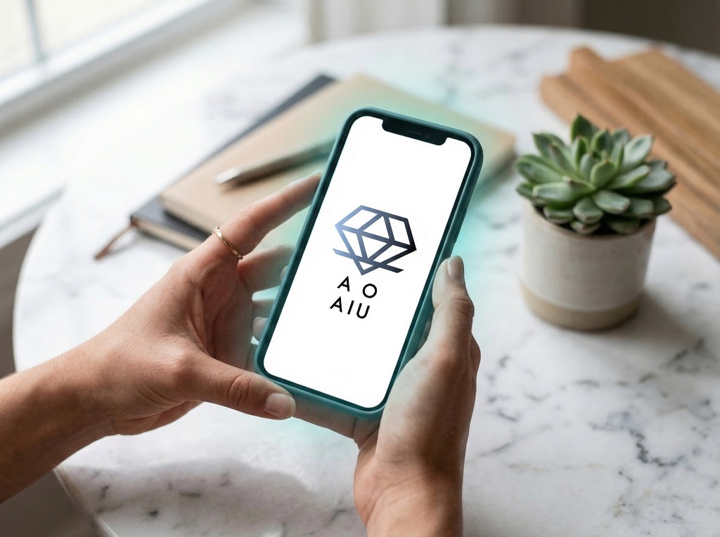スマホでAIを学習する様子